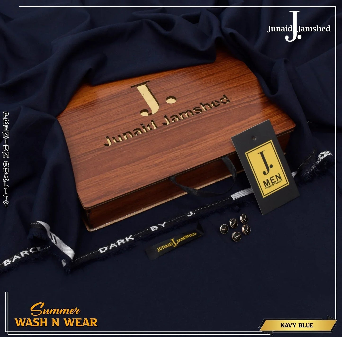 J. BUSSINES CLASS WASH N WEAR NAVY BLUE