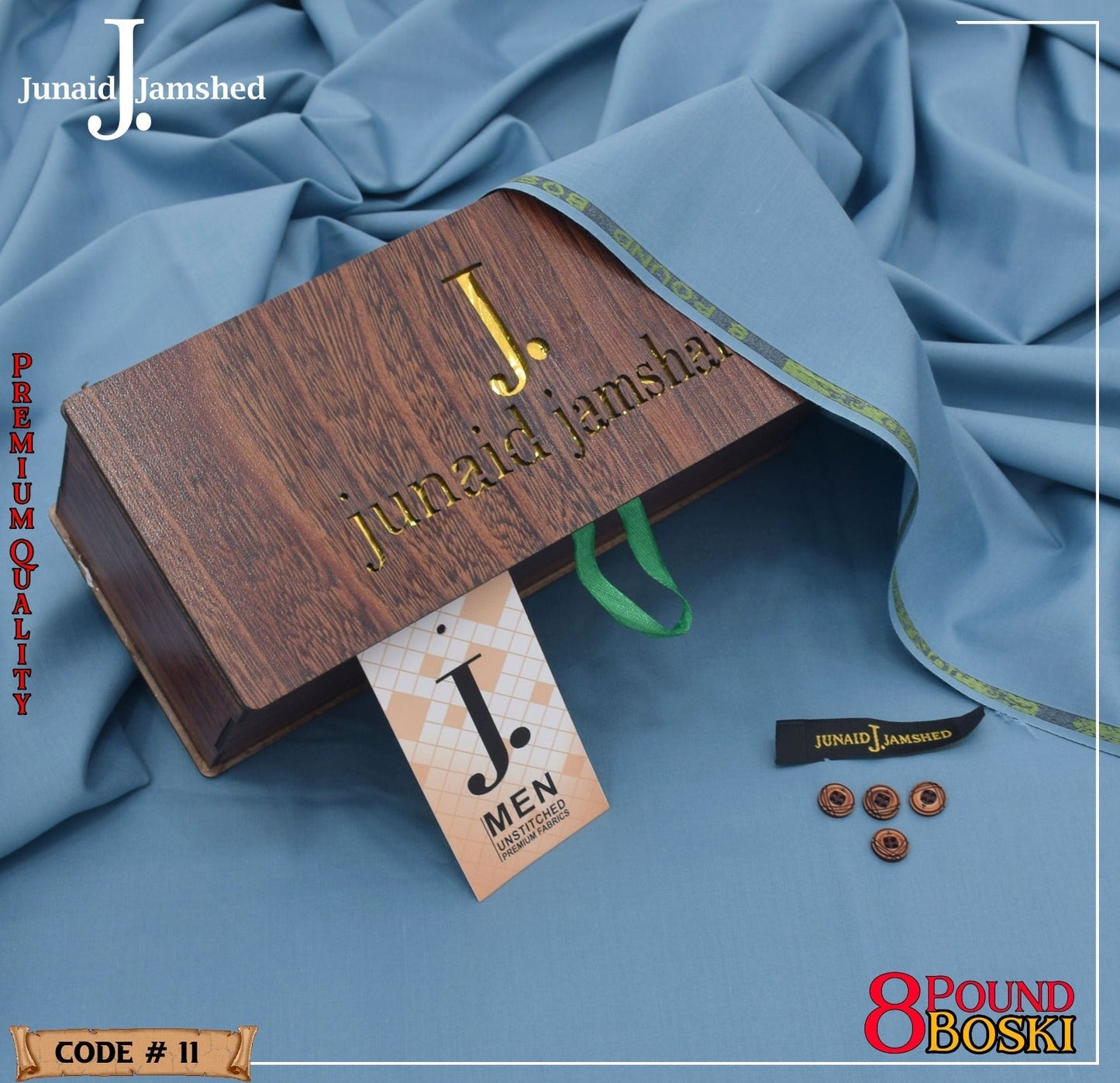 J. PREMIUM QUAILTY WASH N WEAR   ( CADET BLUE )